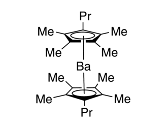 Bis(n-propyltetramethylcyclopentadienyl)barium Chemical Structure